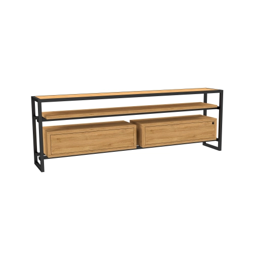 Szafka RTV-77 Drewno Lite Dąb Loft Lakier Rozmiary od 100 cm do 200 cm PREMIUM